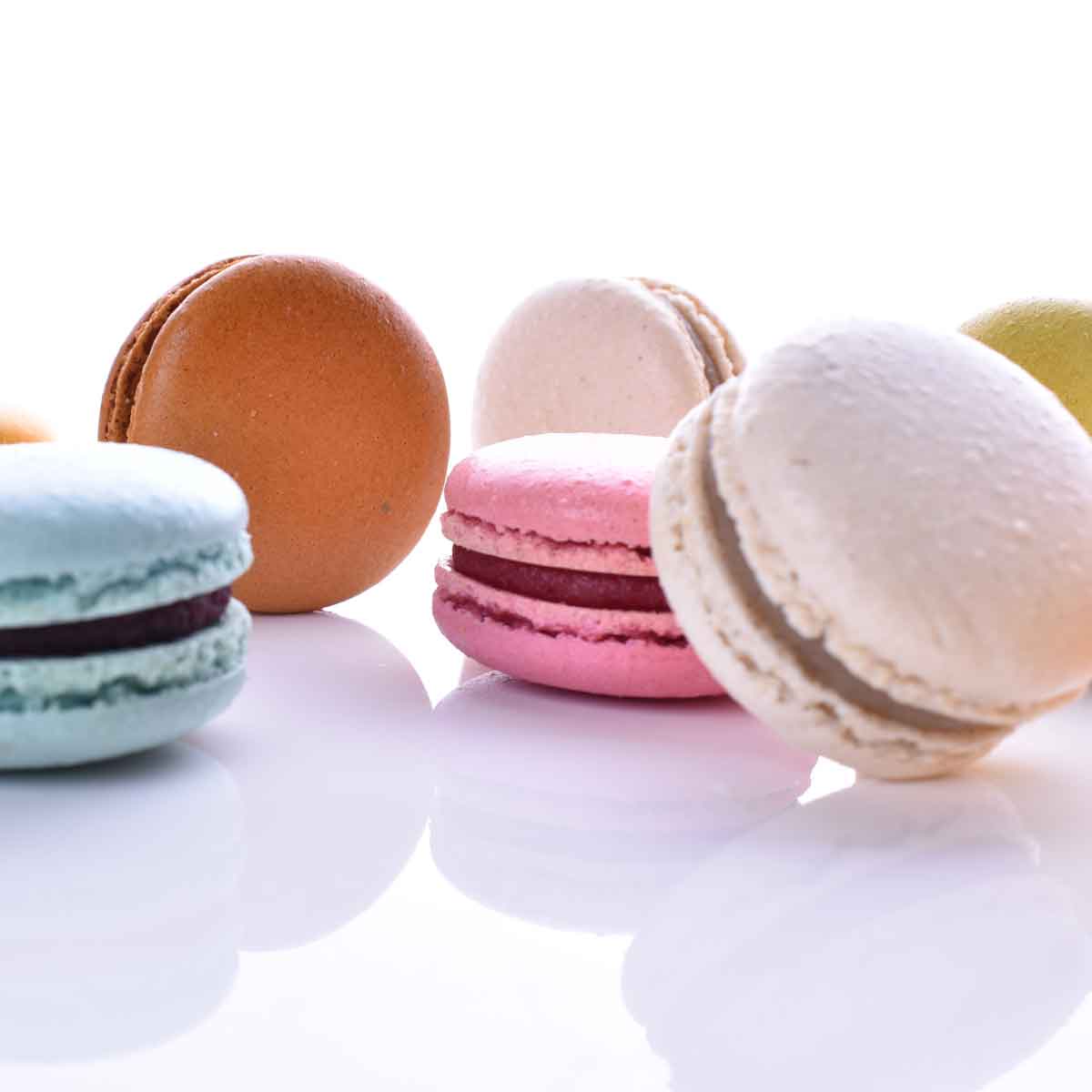 Macaron a la frambuesa en formato a granel.