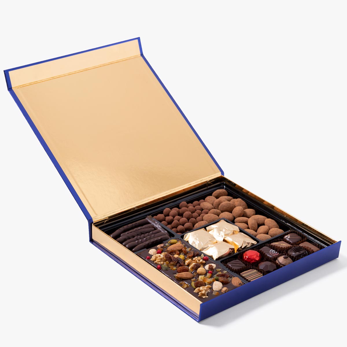 Bombones combinados caja 600g, disponible en presentación a granel.