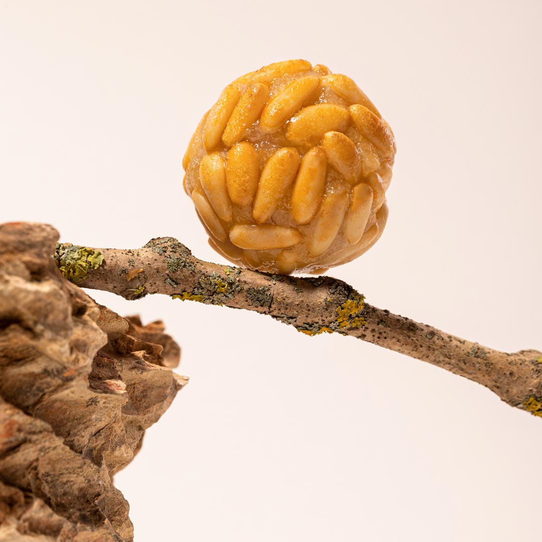 Panellets de pinones caja regalo 10 uds en formato a granel.