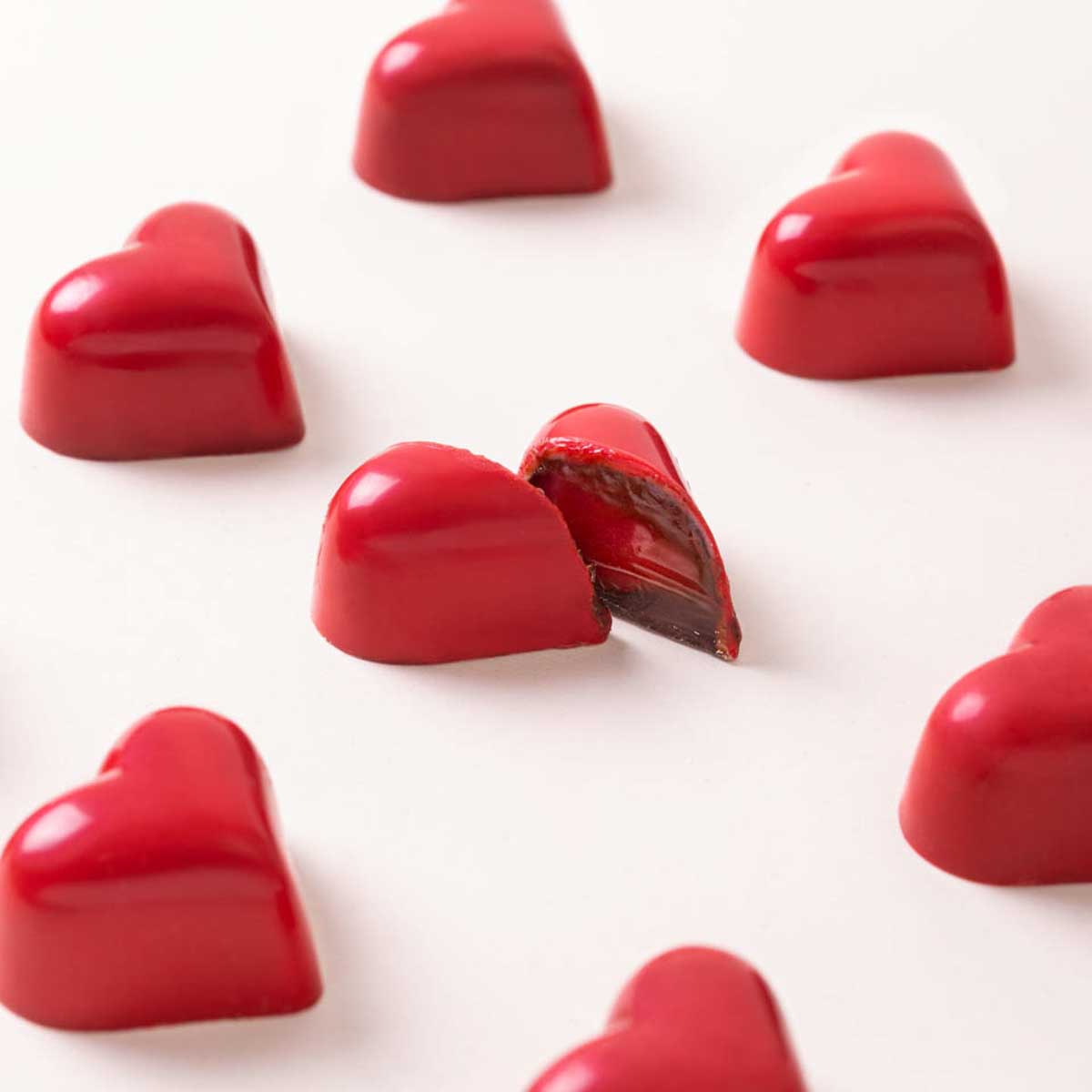 Producto a granel: Bombones corazon caja marron 160g.