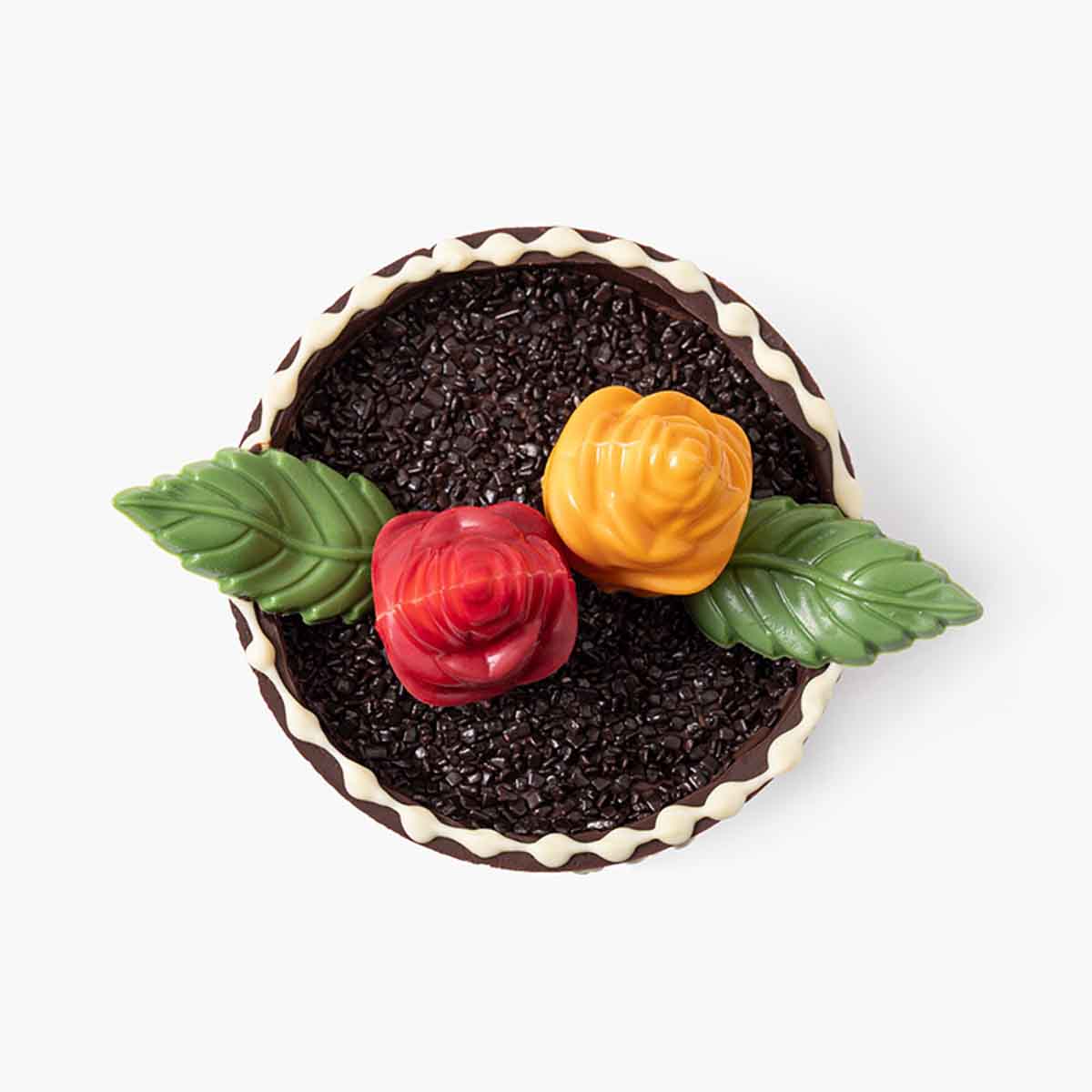 Maceta de chocolate dia de la madre en formato a granel.