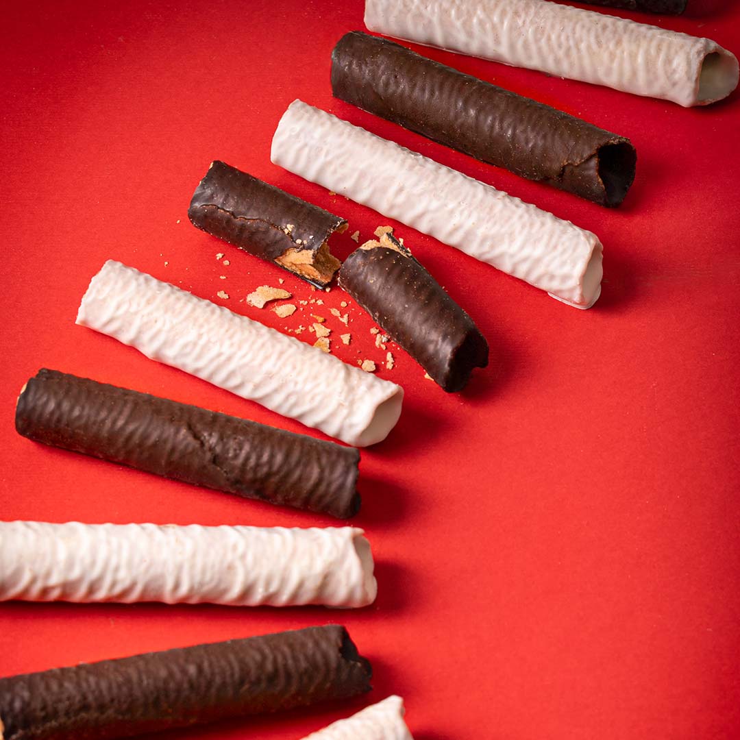 Neula chocolate negro bolsa 12 uds, presentación a granel.