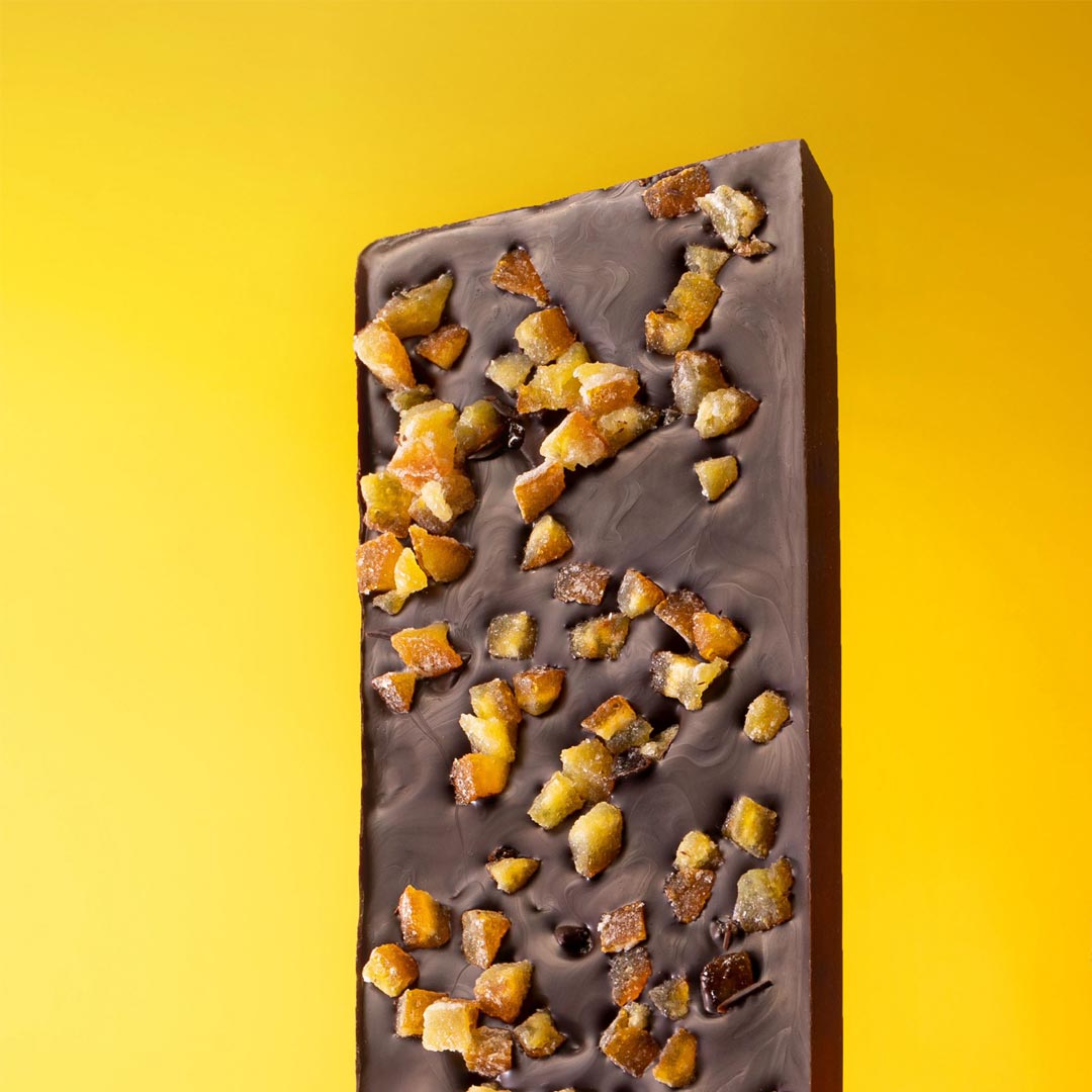 Turron choco orange 300g, presentación a granel.