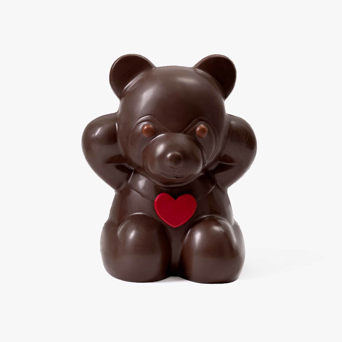 Osito san valentin chocolate negro 690g, disponible en presentación a granel.