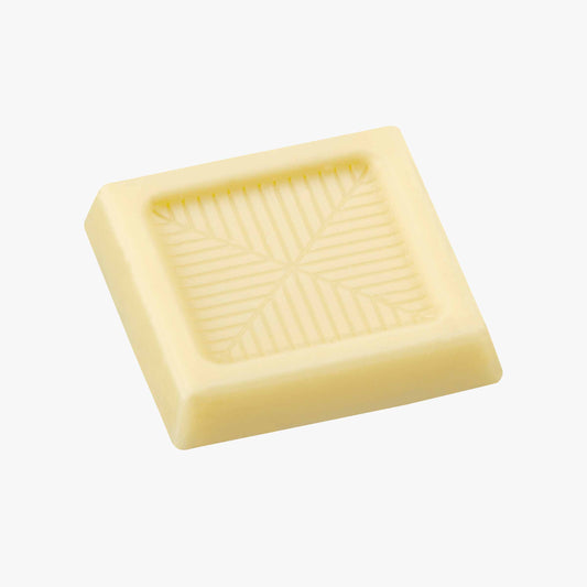 Presentación de Chocolatina 5g blanco granel 860g, en formato a granel.