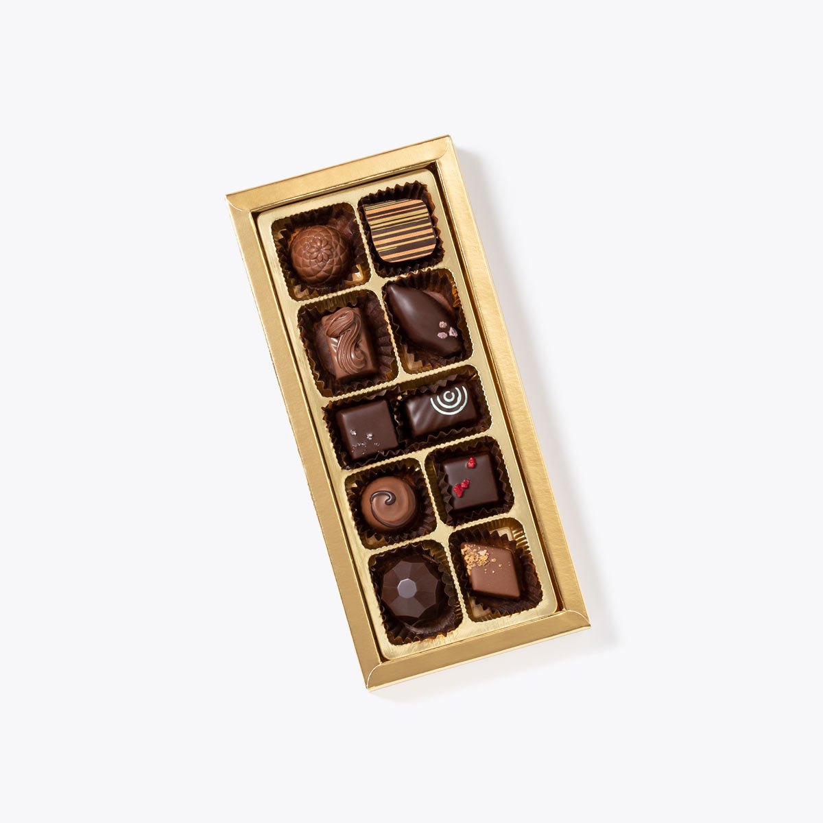 Bombones surtidos caja regalo n2 150g, disponible en presentación a granel.