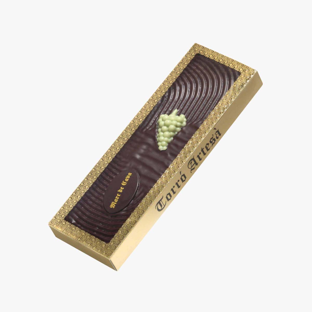 Turron trufa al marc de cava 300g, presentación a granel.