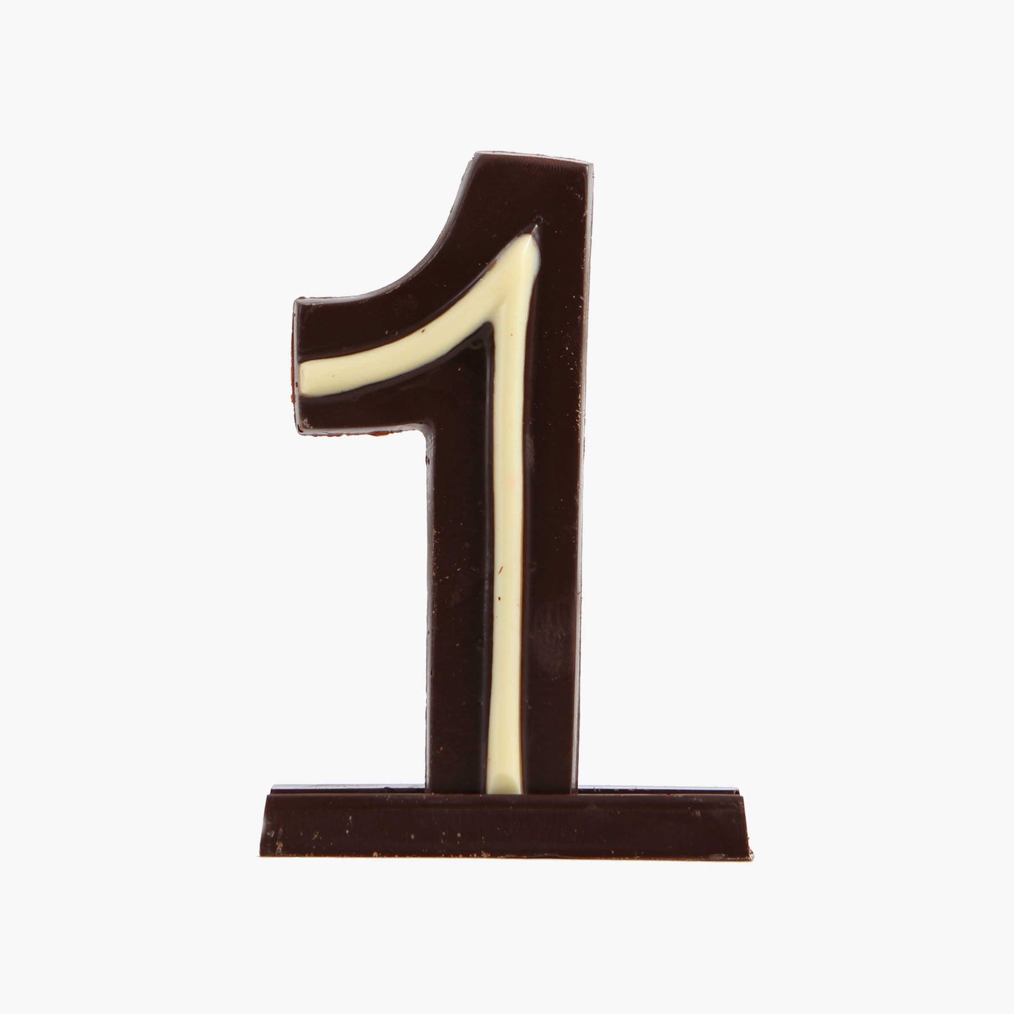 Vela cumpleanos de chocolate n1 en formato a granel.