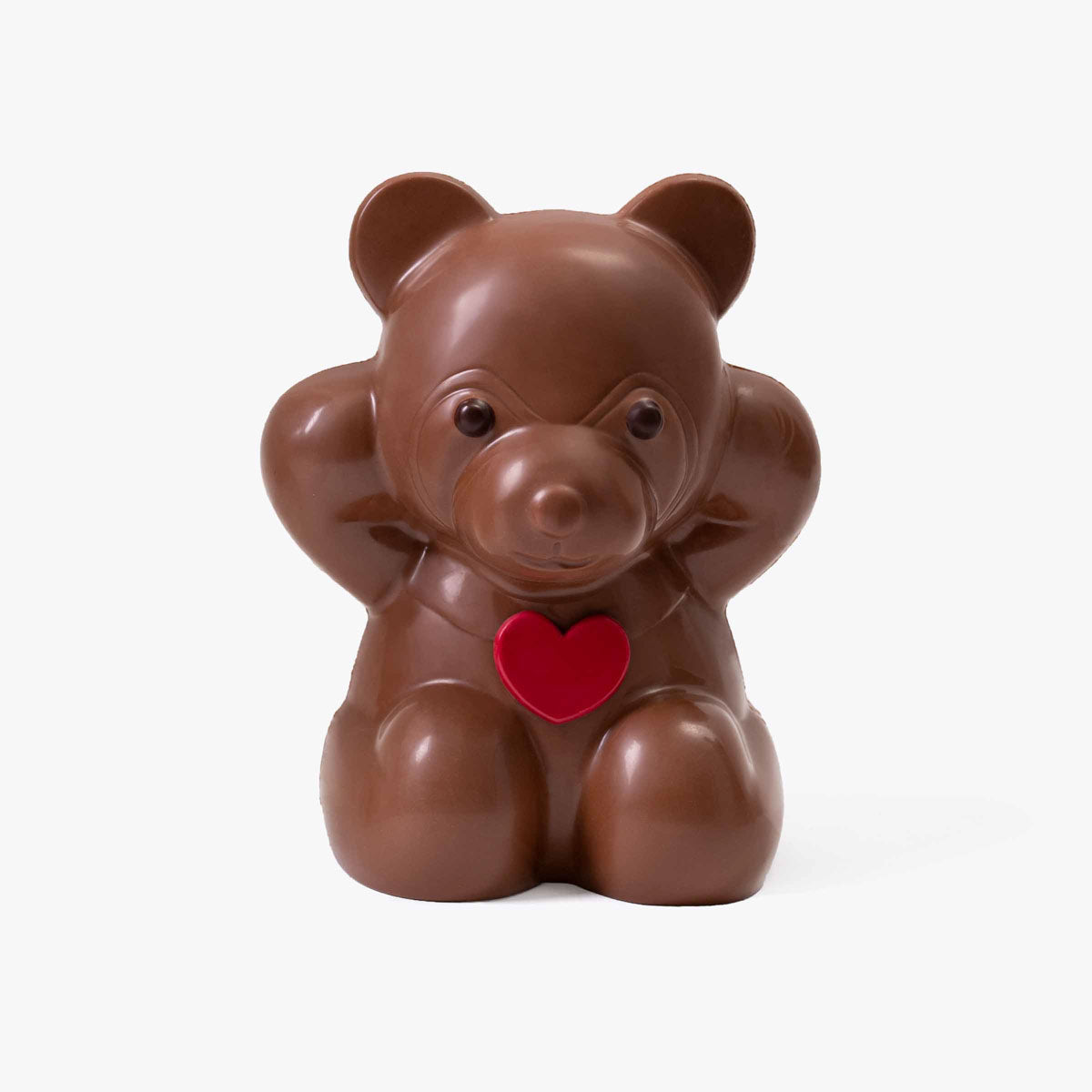 Osito san valentin chocolate leche 690g, disponible en presentación a granel.