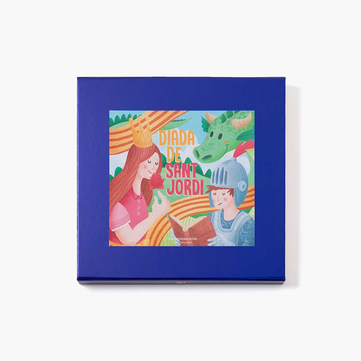 Bombones combinados caja sant jordi 650g, disponible en presentación a granel.