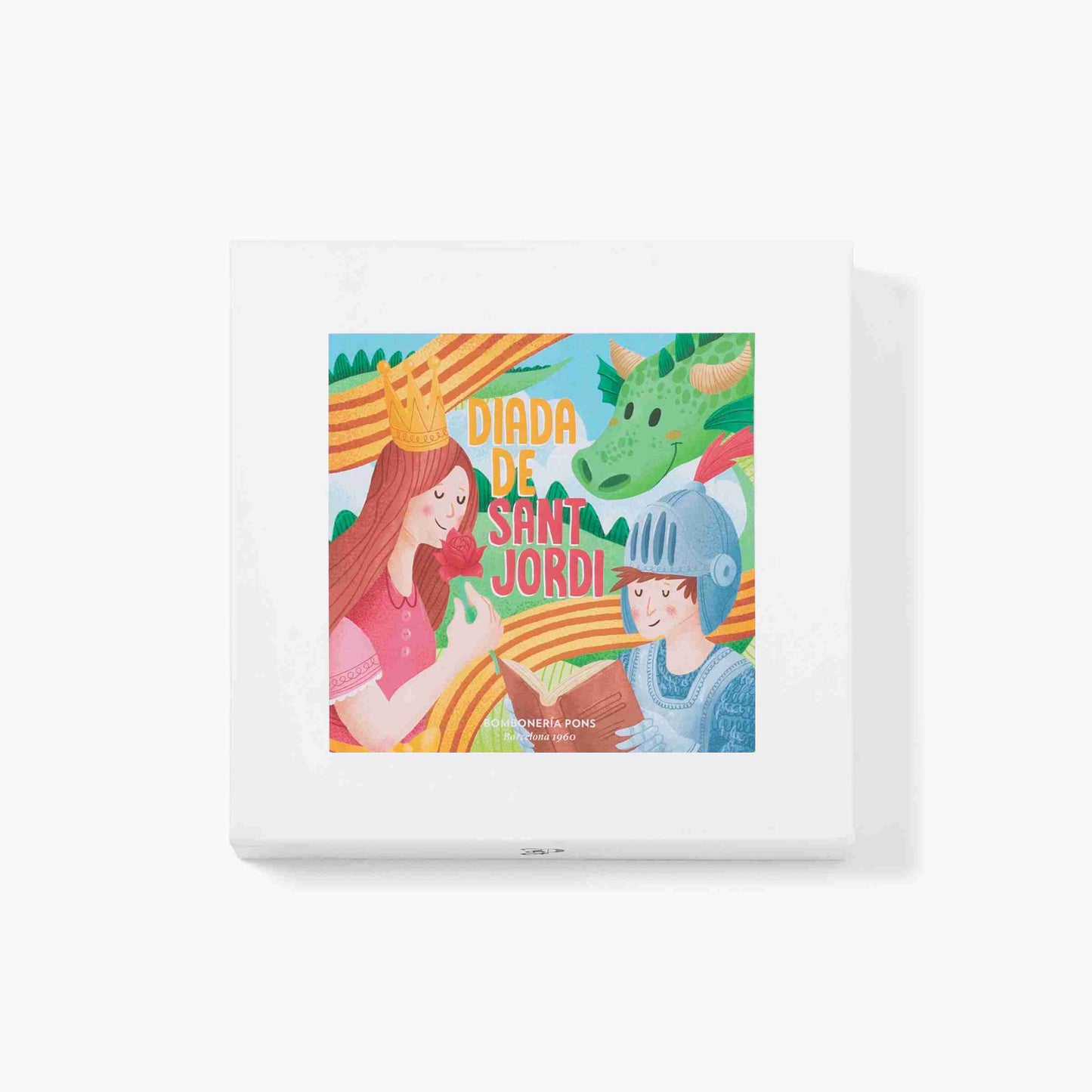 Bombones combinados caja sant jordi 250g, presentación a granel.