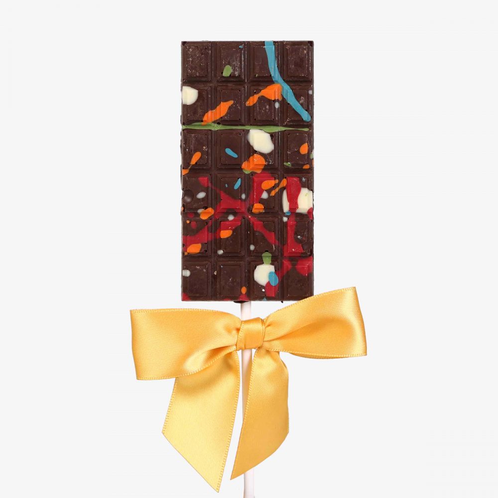 Piruleta chocolate negro en formato a granel.