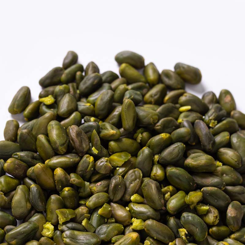 Pistacho repelado extra verde 150g en formato a granel.