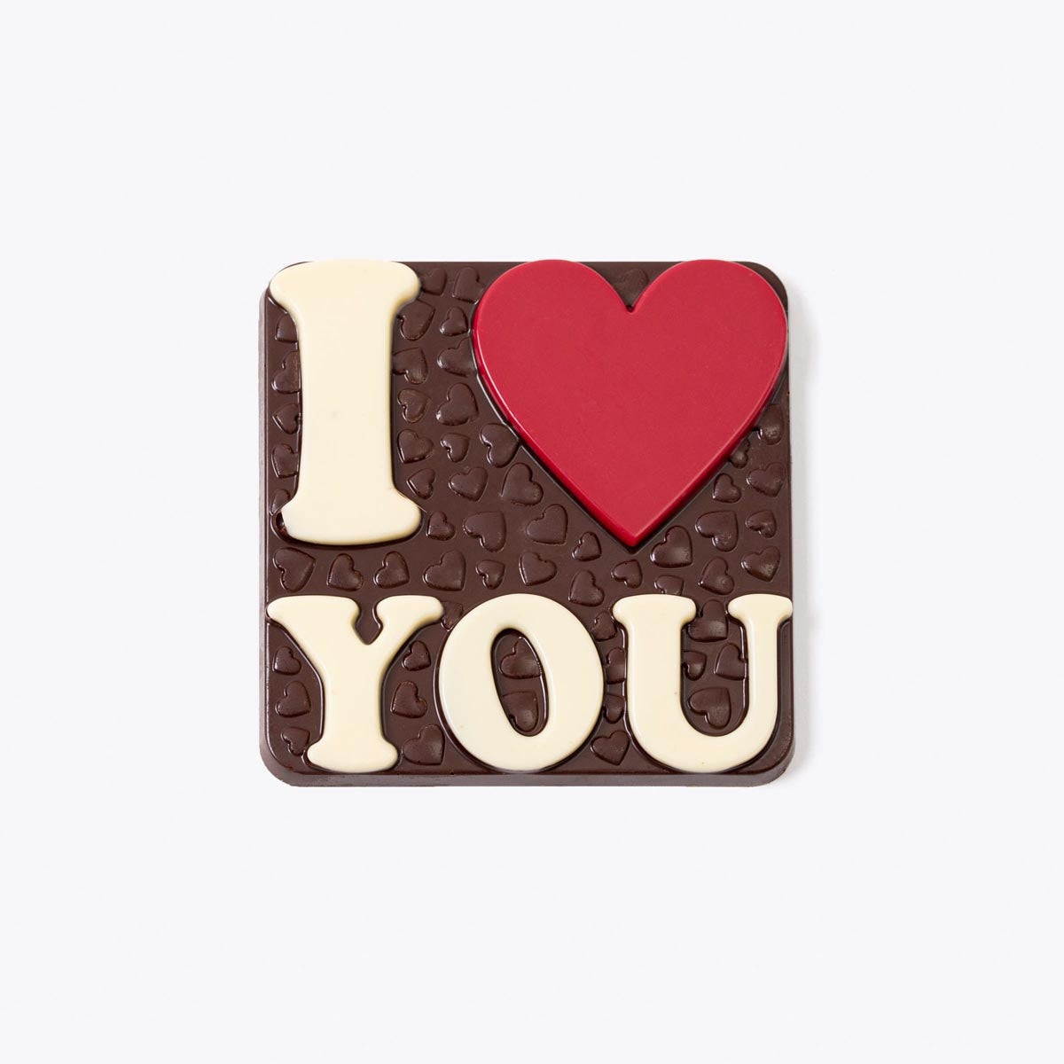 Tableta love chocolate 130g, presentación a granel.