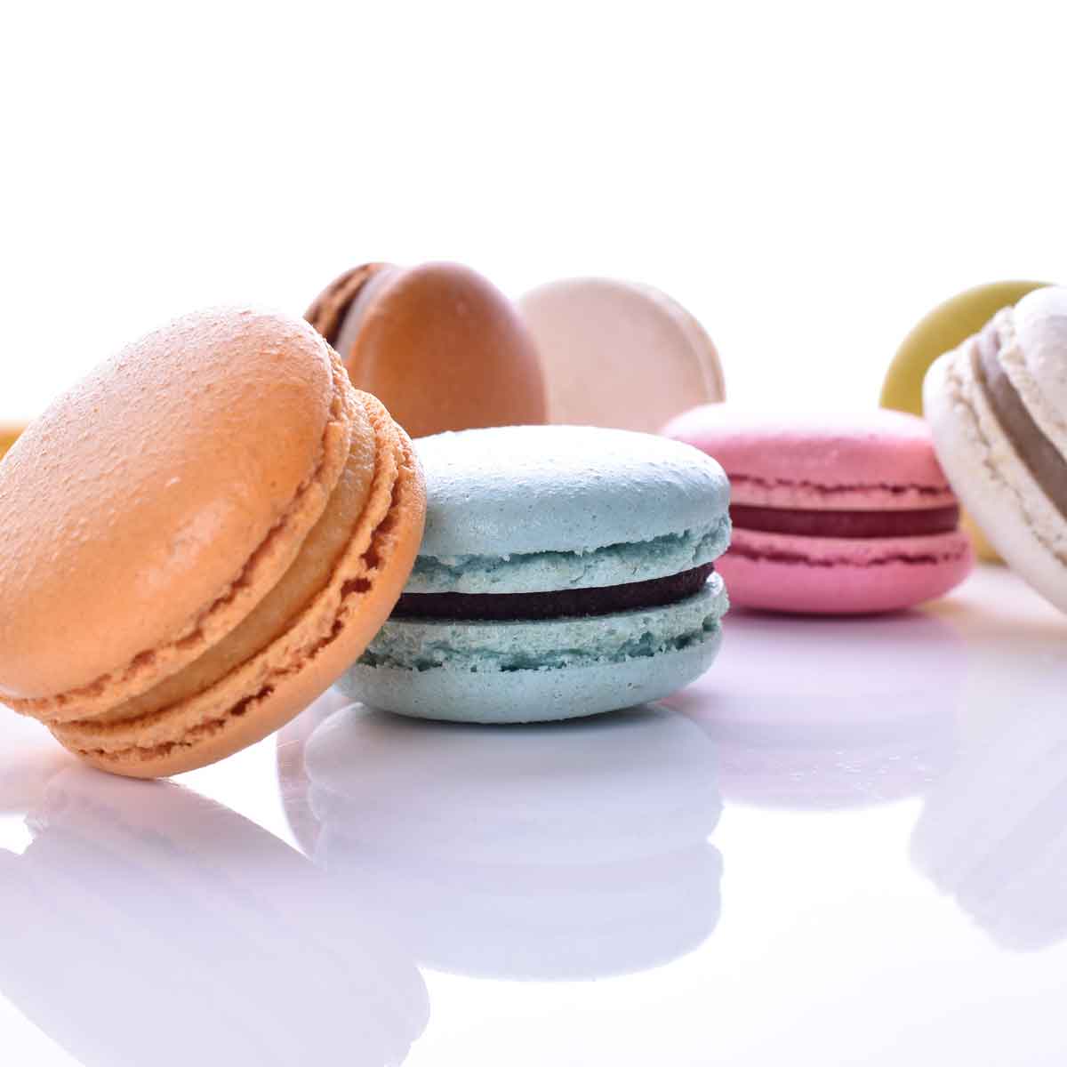 Macaron de albaricoque, presentación a granel.