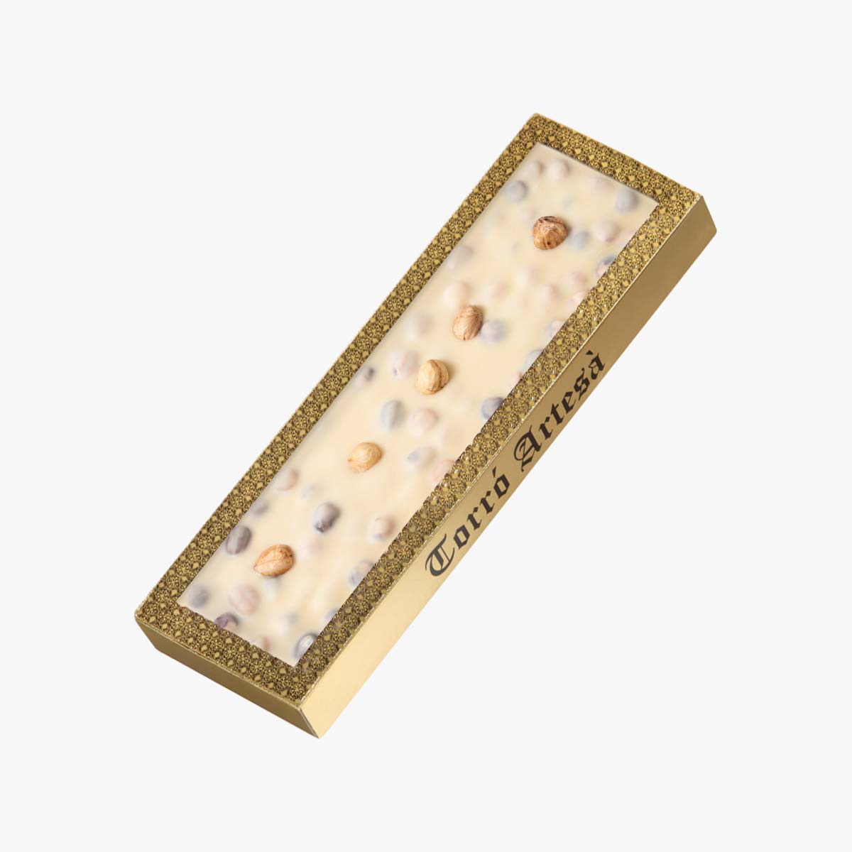 Turron choco avellana blanco 300g en formato a granel.