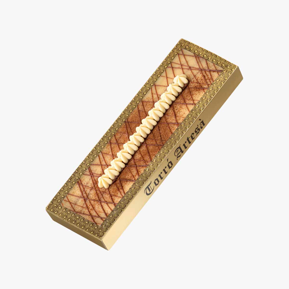 Presentación de Turron de canela y limon 300g, en formato a granel.