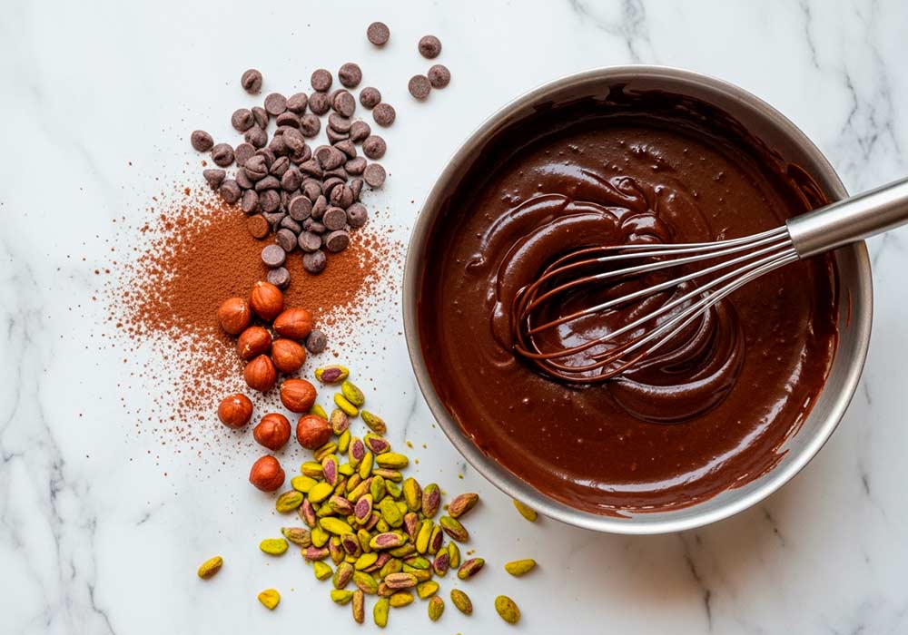 Receta de ganache para bombones estable