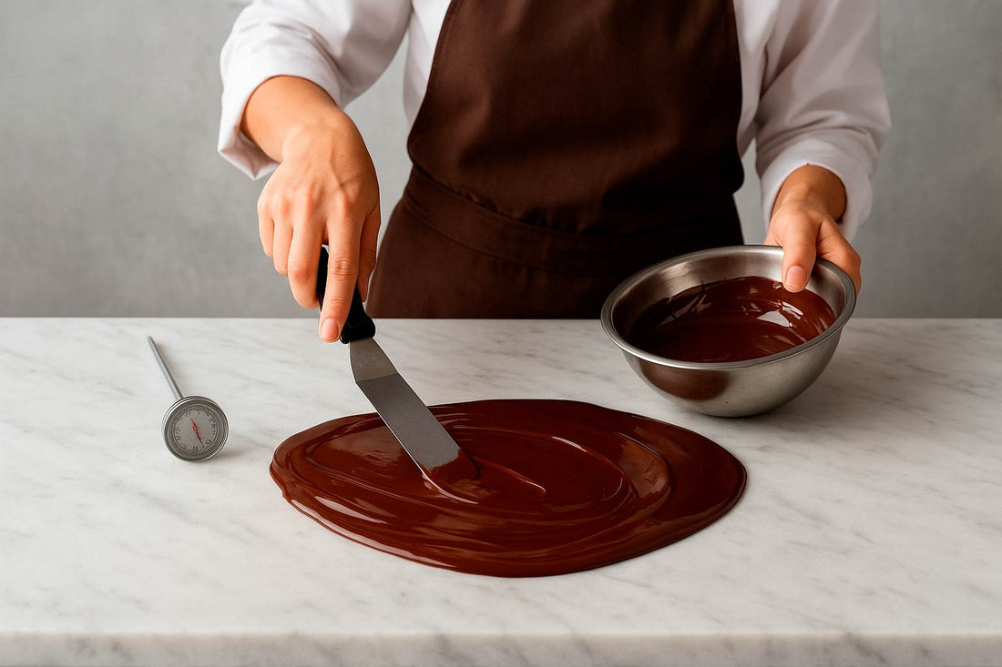 Solución para el atemperado de chocolate sin máquina