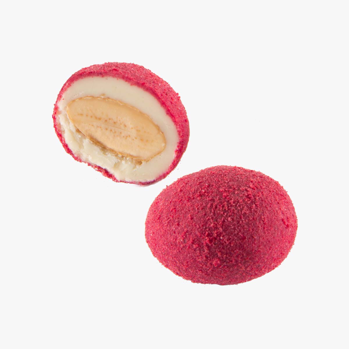 Almonds with raspberry - Case 100g