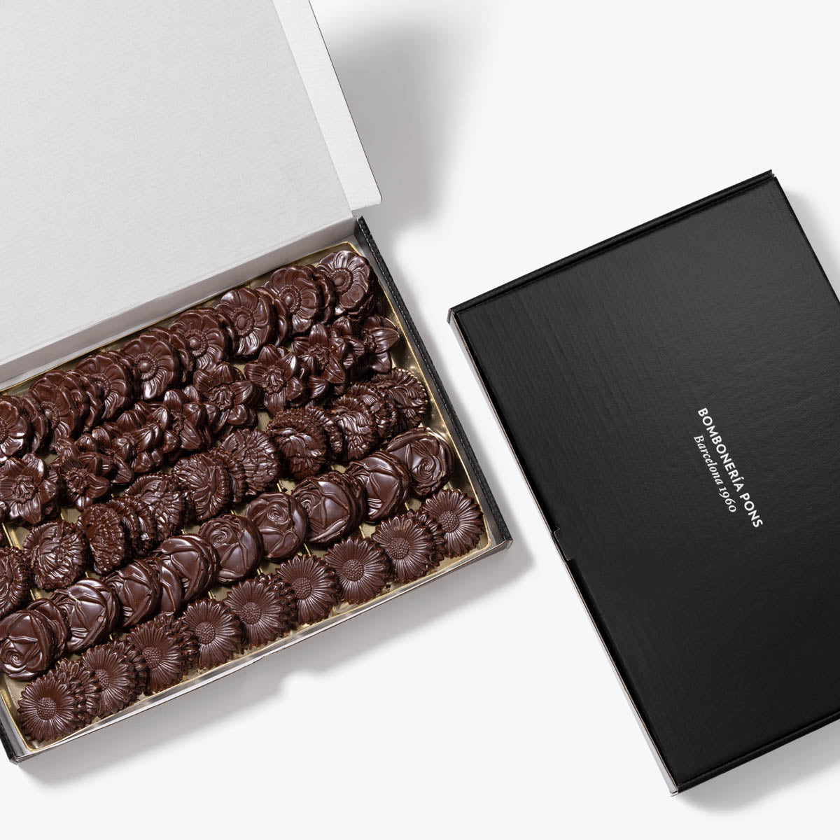 Flores sin azucar granel 820g en formato a granel.