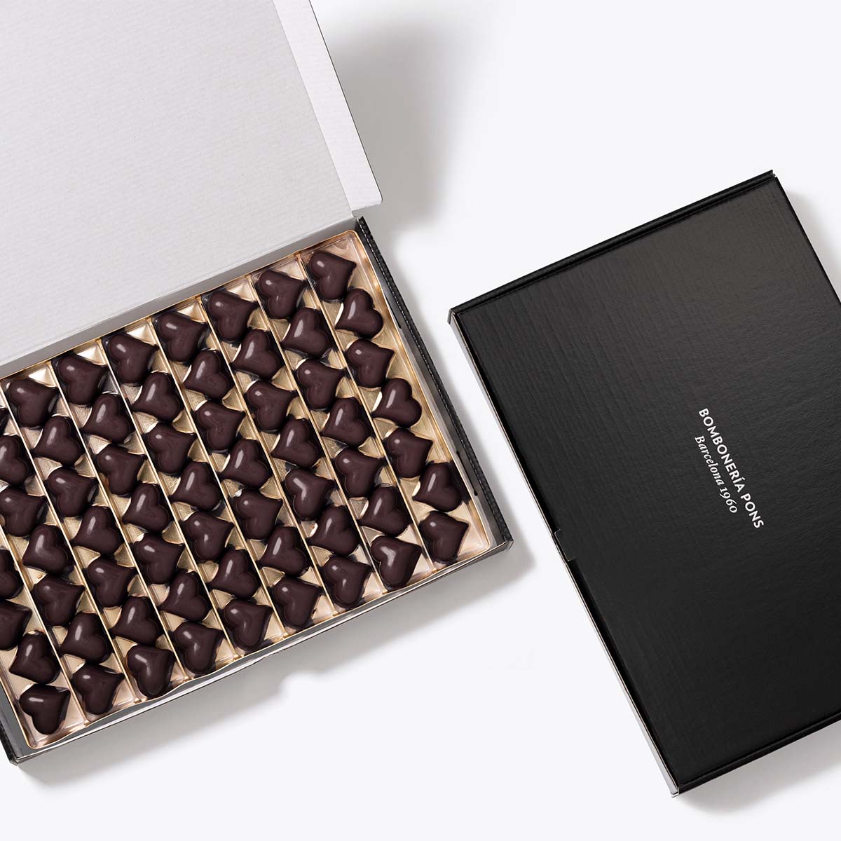 Bombón Corazón Negro - San Valentin 770g