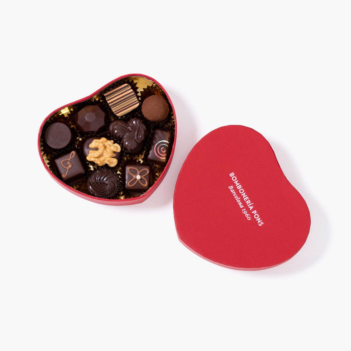 Black Chocolates - Red Heart Box 150g