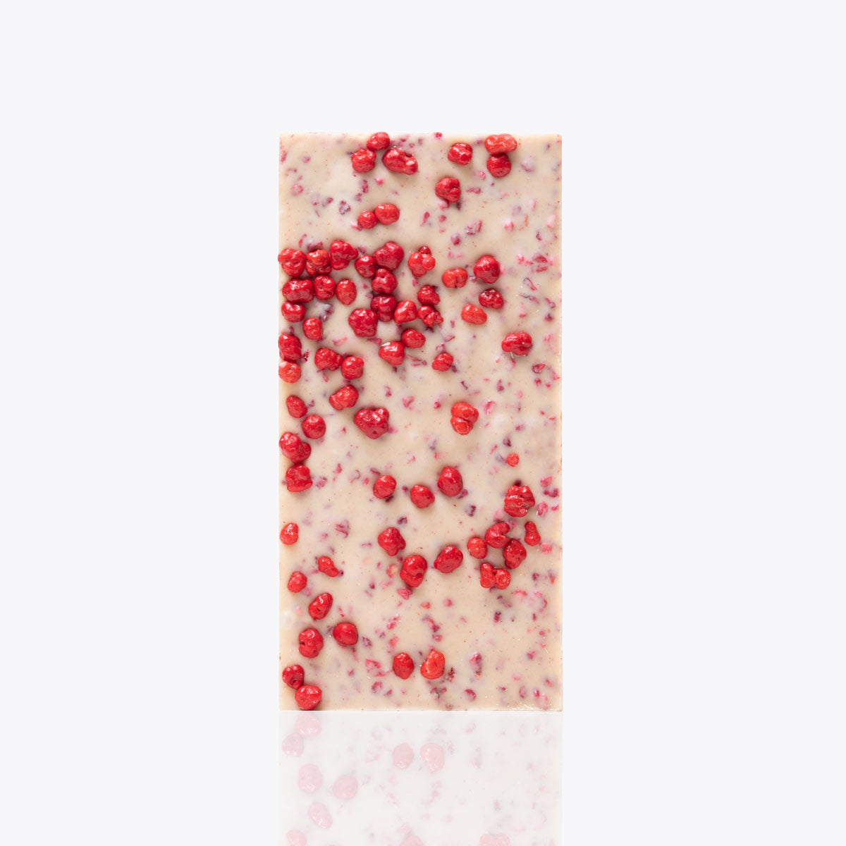 White chocolate bar with Raspberry -130g